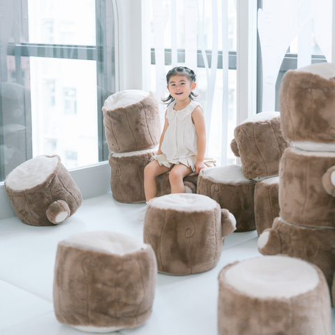 TREE LOG POUF