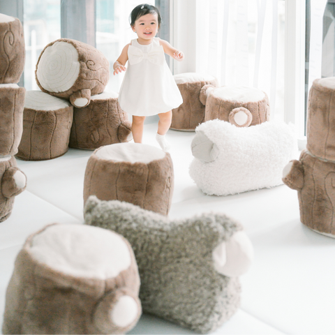 TREE LOG POUF