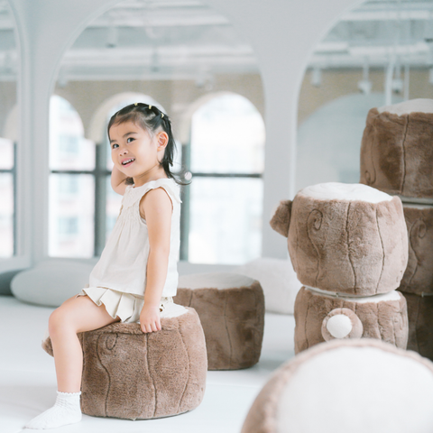 TREE LOG POUF