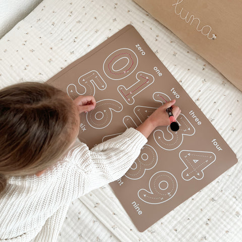 Reusable Numbers Coloring Mat