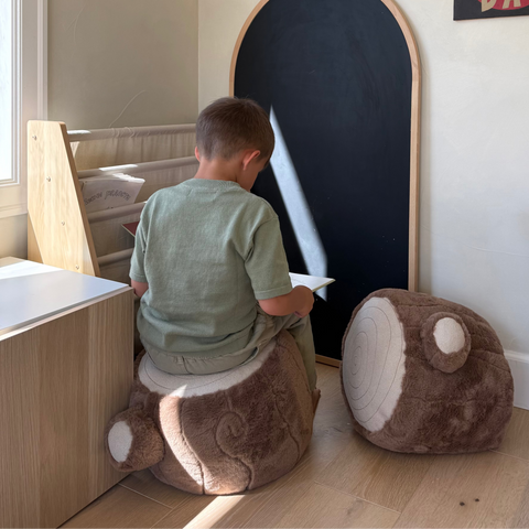 TREE LOG POUF
