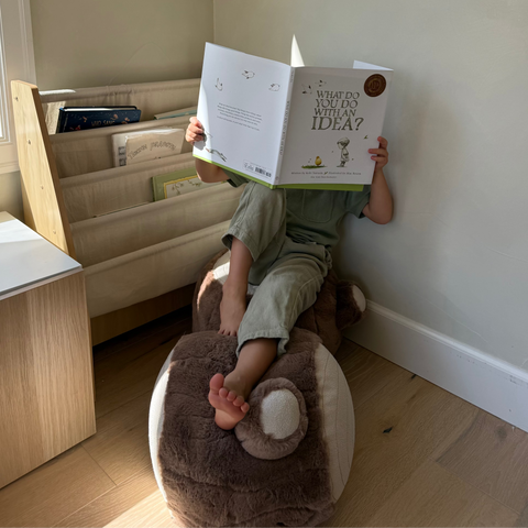 TREE LOG POUF