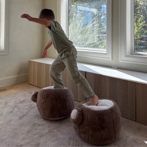TREE LOG POUF