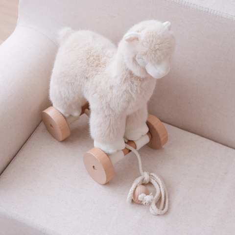 ALFIE THE ALPACA PULL-ALONG