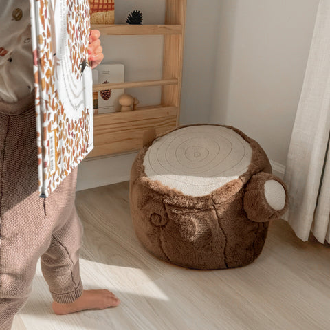 TREE LOG POUF