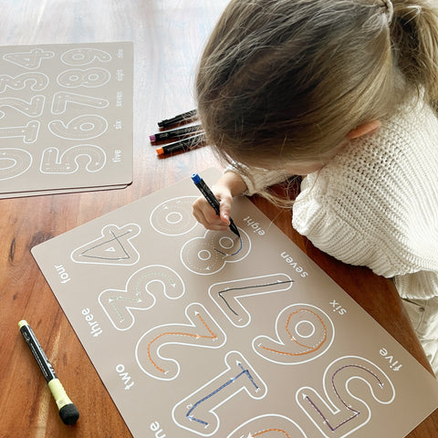 Reusable Numbers Coloring Mat